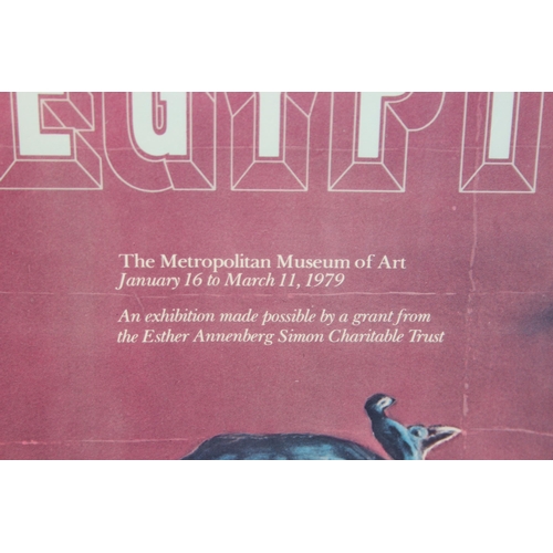 512 - 5 Vintage museum promotional posters all Egypt related, to include Egyptomania 1979 Metropolitan mus... 