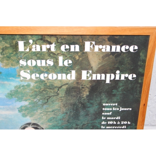 516 - 4 pictures to include an antique photo of a mountain range & a French gallery promotional poster fro... 