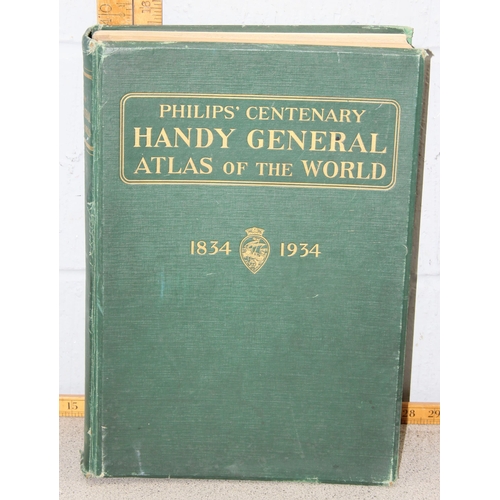 595 - A large Philips Centenary Handy General Atlas 1834-1934