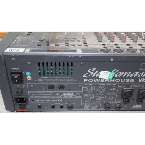 820 - Studiomaster Powerhouse Vision 908