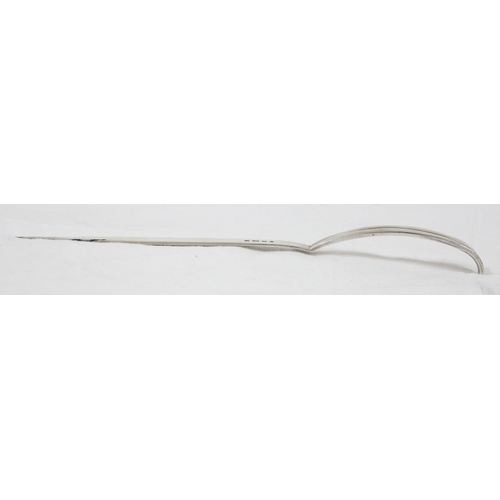 1073 - Silver letter opener or paper knife, Birmingham 1970 by J B Chatterley & Sons Ltd, approx 24cm long,... 