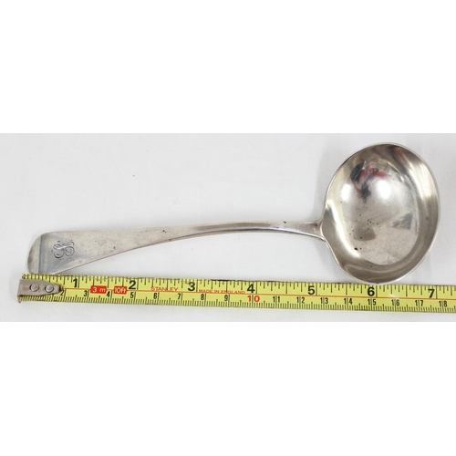 1075 - William IV silver sauce ladle, London 1833 by Charles Boyton I, approx 59.39g gross