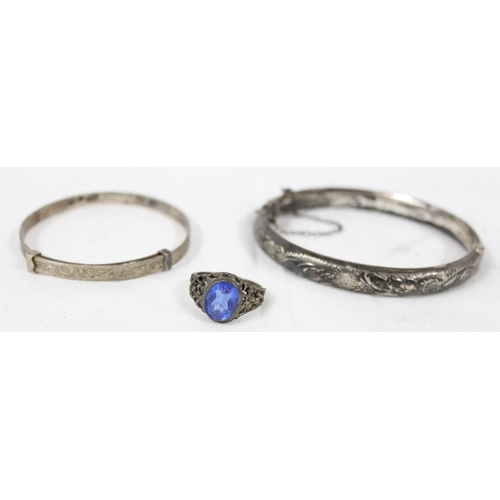 1193 - Qty of assorted silver and silver mounted jewellery, some unmarked but XRF tested, approx 120.57g gr... 