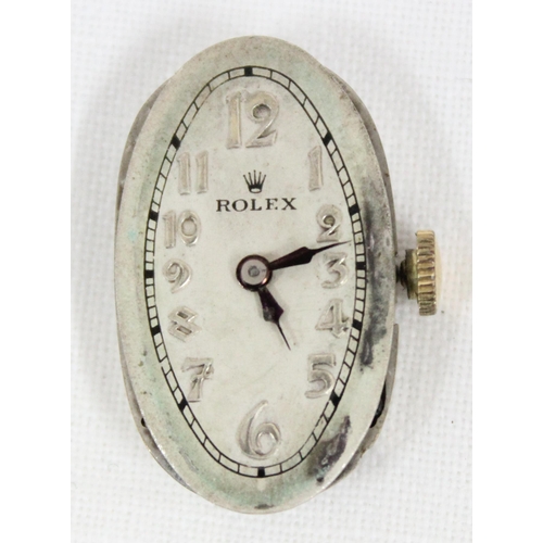 1336 - An Art Deco period 9ct gold cased Rolex wristwatch, import marks for Glasgow 1930, with Rolex Prima ... 