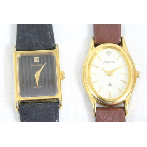 1340 - 4 assorted gold plated ladies watches to inc Rotary Siena