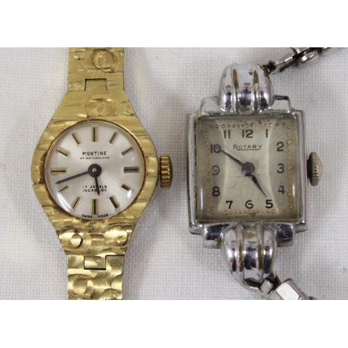 1342 - 5 assorted ladies watches to inc vintage Rotary, Montine Q&Q, Louifrey etc