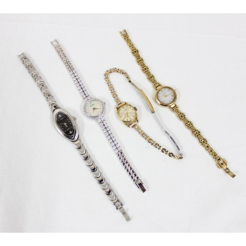 1343 - 4 assorted vintage and later ladies watches to inc Pierpont, Citizen Eco Drive B023-k004276 etc