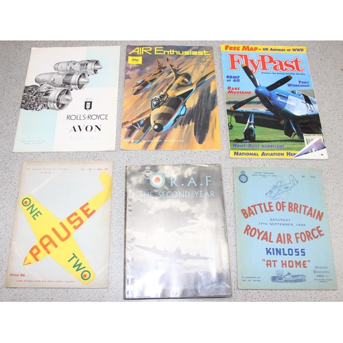 1458 - A large qty of mainly military and aviation related ephemera, some WW2 period (2 boxes)