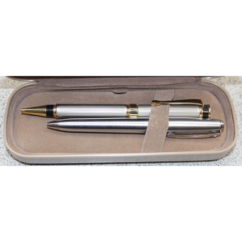 1699D - Qty of assorted pens and writing related items etc to inc Parker 45 fountain pen, Sheaffer etc