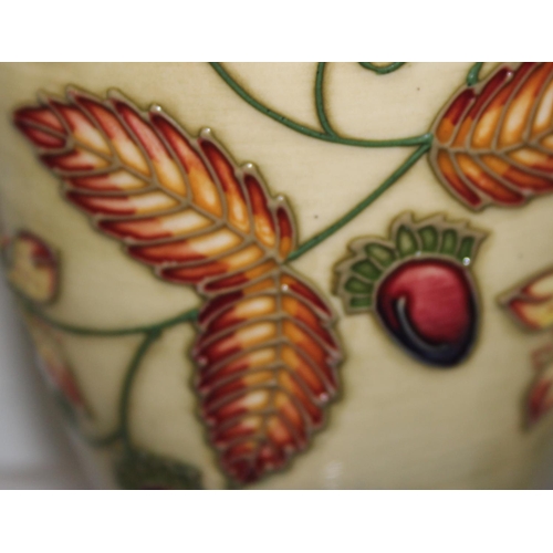 1699S - A rare Moorcroft vase designed by Emma Bossons, approx 14cm tall, unknown pattern