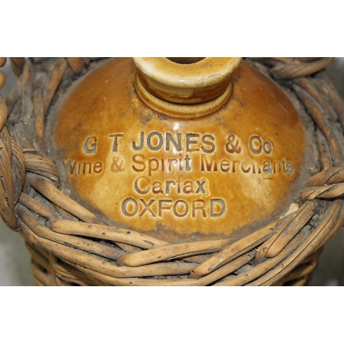 1873 - 3 vintage stoneware advertising flagons, all Oxford related, Halls Oxford Brewery, Swan Brewery & G.... 