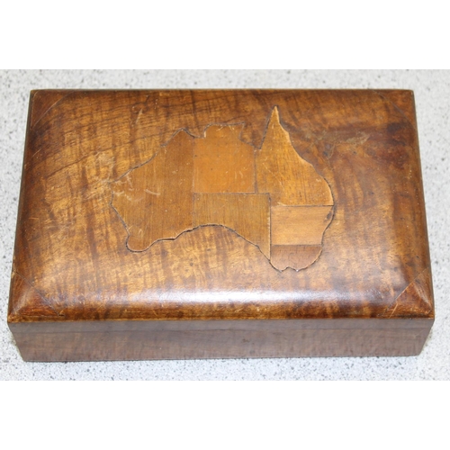 299 - 5 assorted wooden boxes to inc a rosewood tea caddy