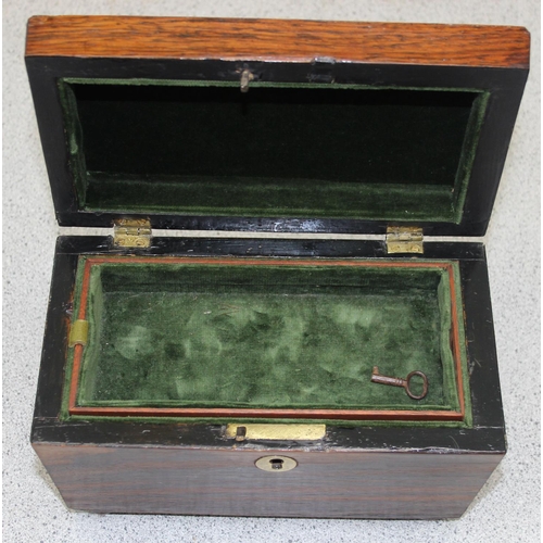 299 - 5 assorted wooden boxes to inc a rosewood tea caddy