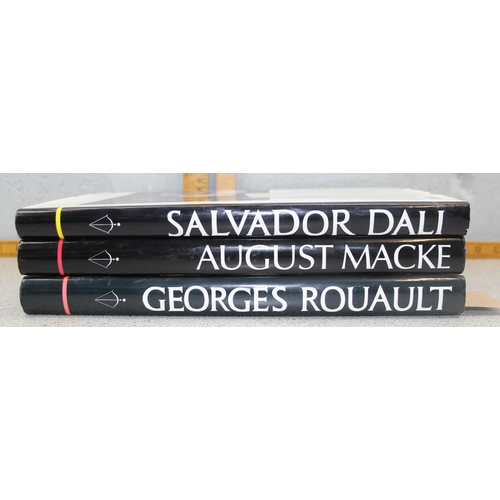 598 - 3 1980's German Language art books published by Dumont, George Rouault, August Macke & Dali