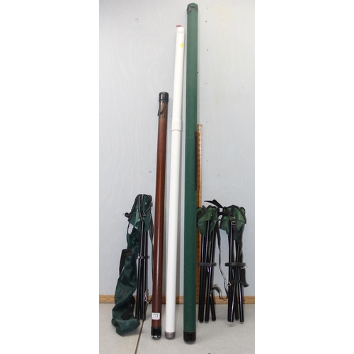 772 - 3 modern fly fishing rods to include Dawia CF98 - 10T 3 piece 5-8 WT, Sigma Supra 9 ft 5in 8-9WT wit... 