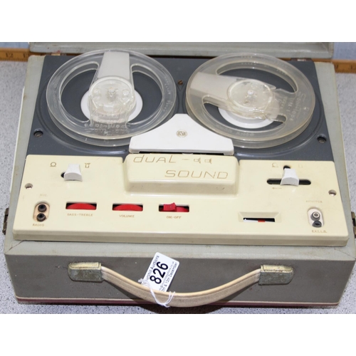 826 - Vintage Dual Sound reel to reel tape player