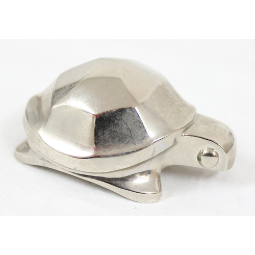 1062 - A Dansk Designs silver plated paperweight formed as a turtle