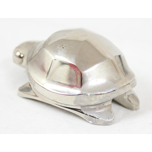 1062 - A Dansk Designs silver plated paperweight formed as a turtle