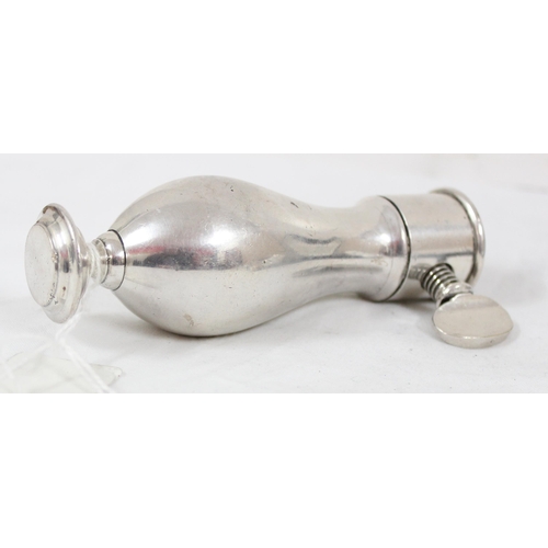 1063 - An unusual Christofle of France silver plated ham or lamb bone holder for carving, likely late 19th ... 