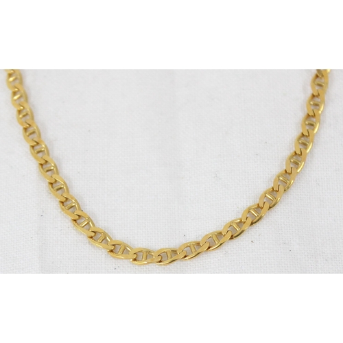 1105 - 9ct gold chain necklace, approx 44cm long, approx 7.14g gross