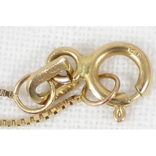 1175 - 14ct gold necklace with 14ct gold heart shaped and diamond set pendant, approx 52cm chain, approx 2.... 