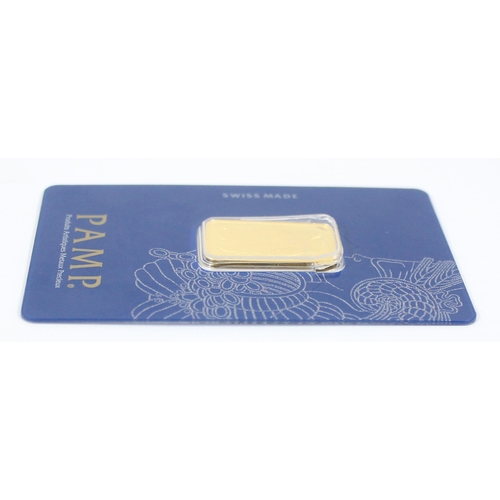 1217 - PAMP (Produits Artistiques Métaux Précieux) of Switzerland 10g 999.9 solid pure 24ct gold ingot bar,... 