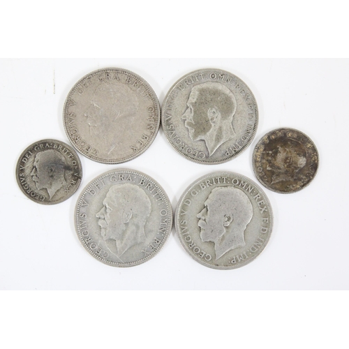 1223 - Qty of assorted British half silver coins, 1920-46, approx 210.96g gross