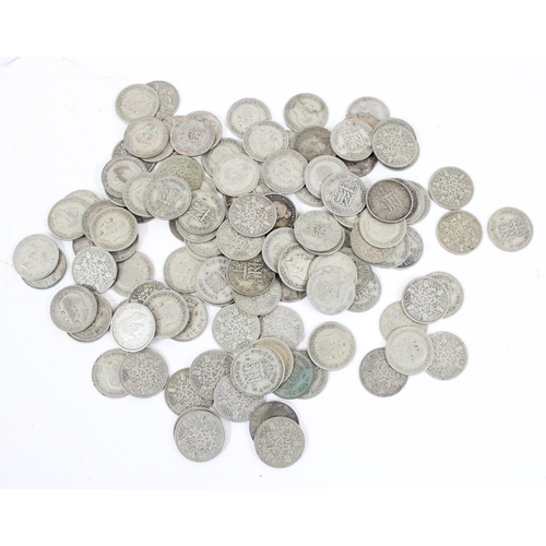 1240 - 117 assorted silver sixpence coins, all 1920-46, approx 313.91g gross