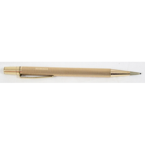 1699F - A Mont Blanc No 32 fountain pen with 14ct gold nib and a rolled gold Yard-o-led pencil