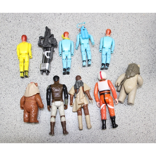 1534A - Small qty of vintage Star Wars action figures and other figures etc