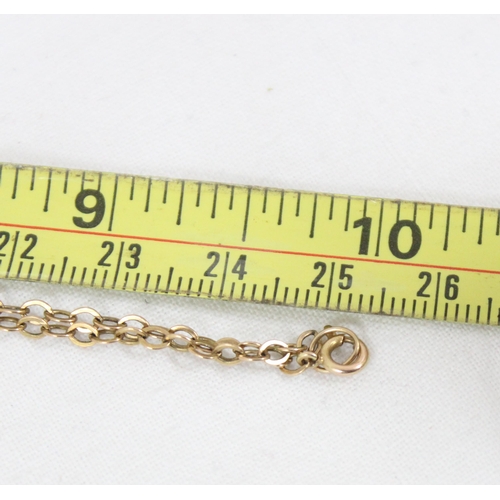 1181 - 9ct gold chain link necklace, approx 52cm long, approx 3.08g gross, mark obscured but XRF confirmed