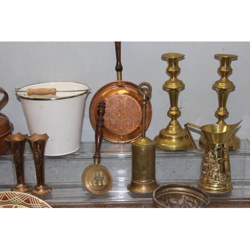 1893 - Qty of assorted metalware, mainly brass and copper