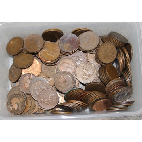 1207 - Qty of Victorian and later copper coins, mainly British, approx 2kg gross