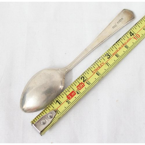 1006 - A boxed set of 6 silver coffee spoons, Sheffield 1945 by Robert Fead Mosley, approx 88.39g gross