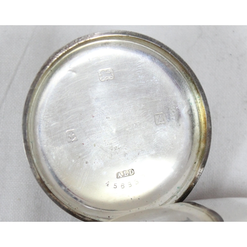 1303 - An early 20th century silver cased pocket watch by Renown, cased marked for Birmingham 1924 by Denni... 