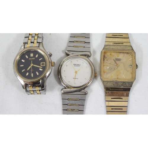 1310 - 6 assorted vintage Seiko watches