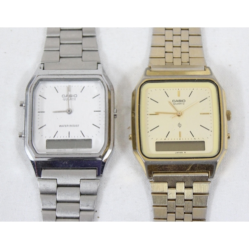 1311 - 4 vintage Casio watches with LCD displays and a LCD Sonic watch (5)