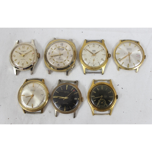 1313 - 7 assorted vintage gents watches to inc Ingersoll, Camy, Binatone De Luxe, Gira, Doxa etc