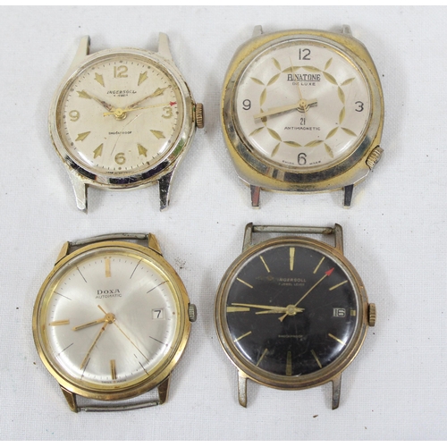 1313 - 7 assorted vintage gents watches to inc Ingersoll, Camy, Binatone De Luxe, Gira, Doxa etc