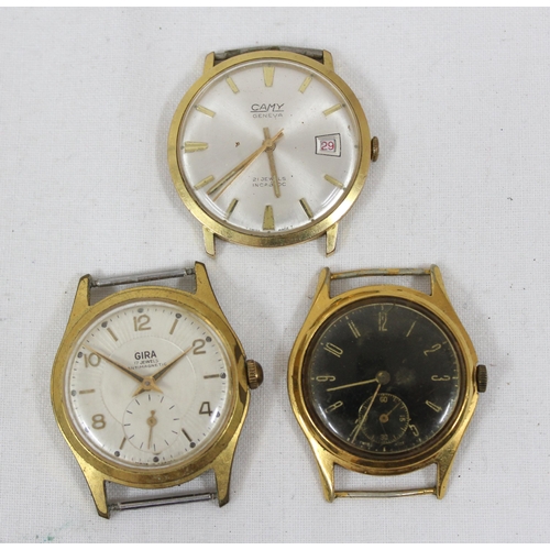 1313 - 7 assorted vintage gents watches to inc Ingersoll, Camy, Binatone De Luxe, Gira, Doxa etc