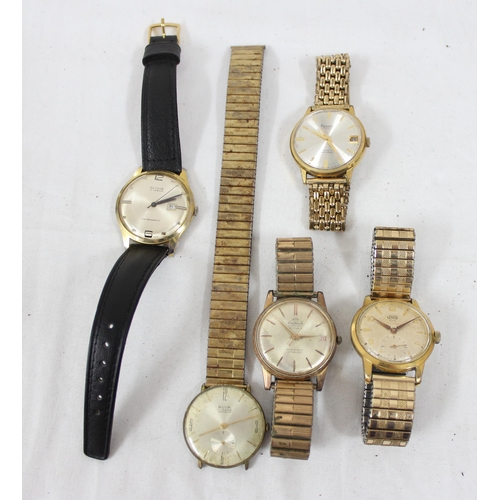 1314 - 5 assorted vintage gents watches to include Avia, Regency, Uno, Olivia & Modaine