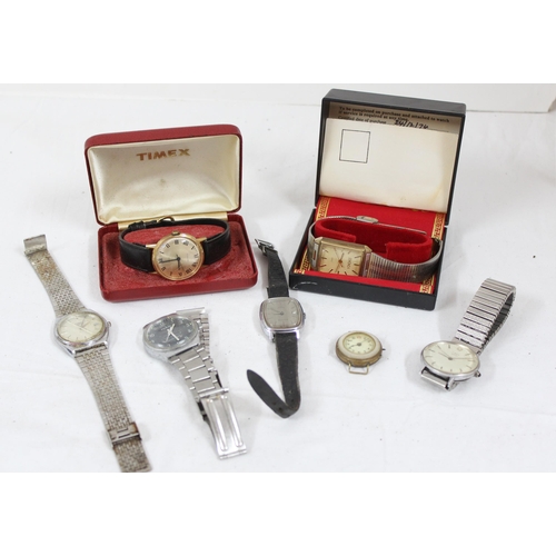 1316 - Qty of vintage watches to inc Timex, Ruhla, USSR Sekonda in box etc (7)