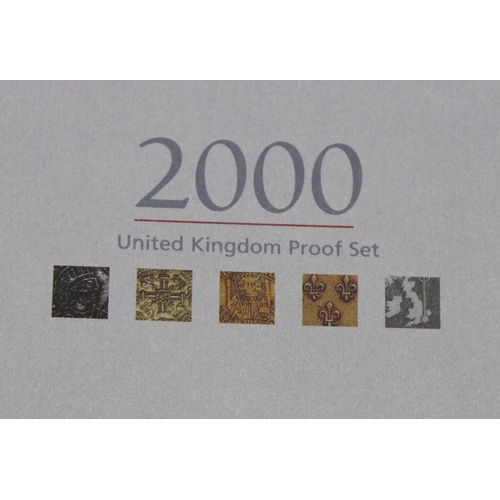 1232 - Royal Mint 2000 & 2001 Proof Coin Sets, 10 coin sets in original boxes with paperwork