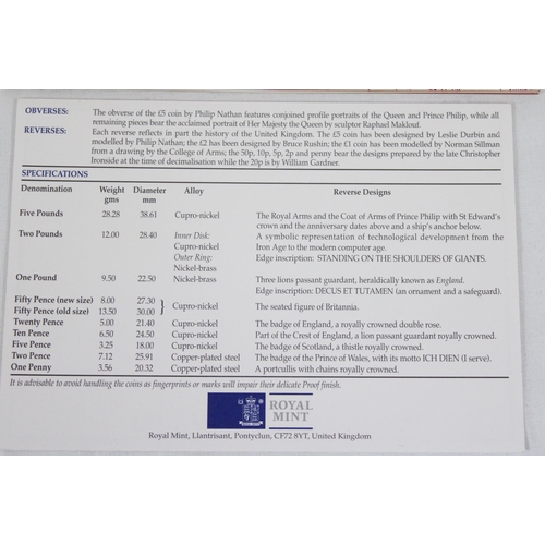 1233 - 3 Royal Mint proof coin sets in Deluxe cushioned display cases, 2004, 1997 & 1994, all with paperwor... 