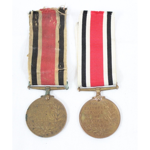 1402 - A George V Special Constabulary medal awarded to Stanley Cambridge & a George VI medal awarded to Jo... 