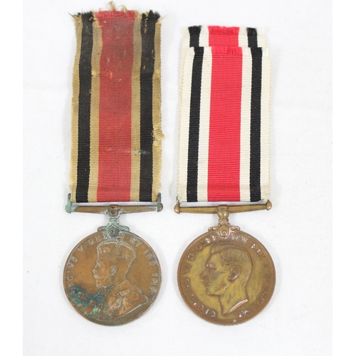 1402 - A George V Special Constabulary medal awarded to Stanley Cambridge & a George VI medal awarded to Jo... 