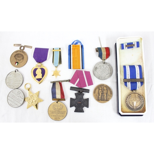 1403 - Qty of assorted medals and military related items etc