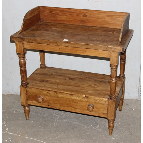 2 - Vintage pine wash stand, approx 86cm wide