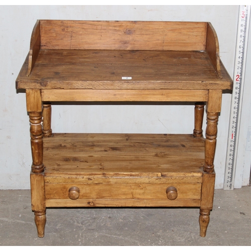 2 - Vintage pine wash stand, approx 86cm wide