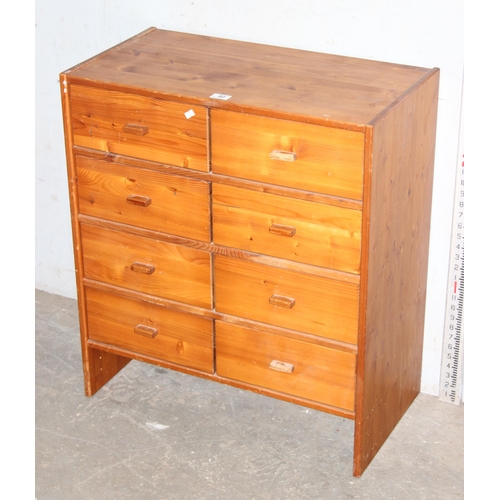 40 - A small modern 8 drawer wooden chest of drawers